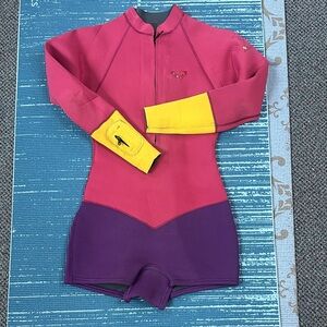 Roxy women Rashguard - Pink, Purple, and Yellow